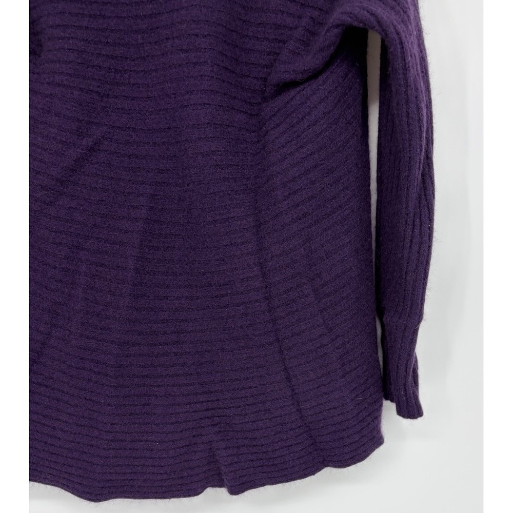 Cynthia Rowley 100% Cashmere Purple Open Front Cardigan Size Medium - Picture 10 of 10